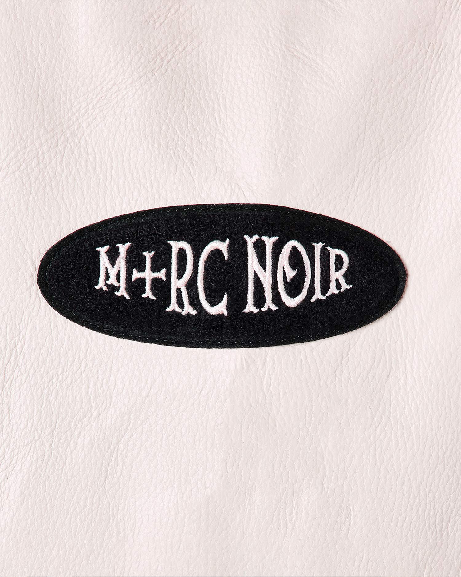 "Styx" Beige and Black Varsity Jacket - mrcnoir