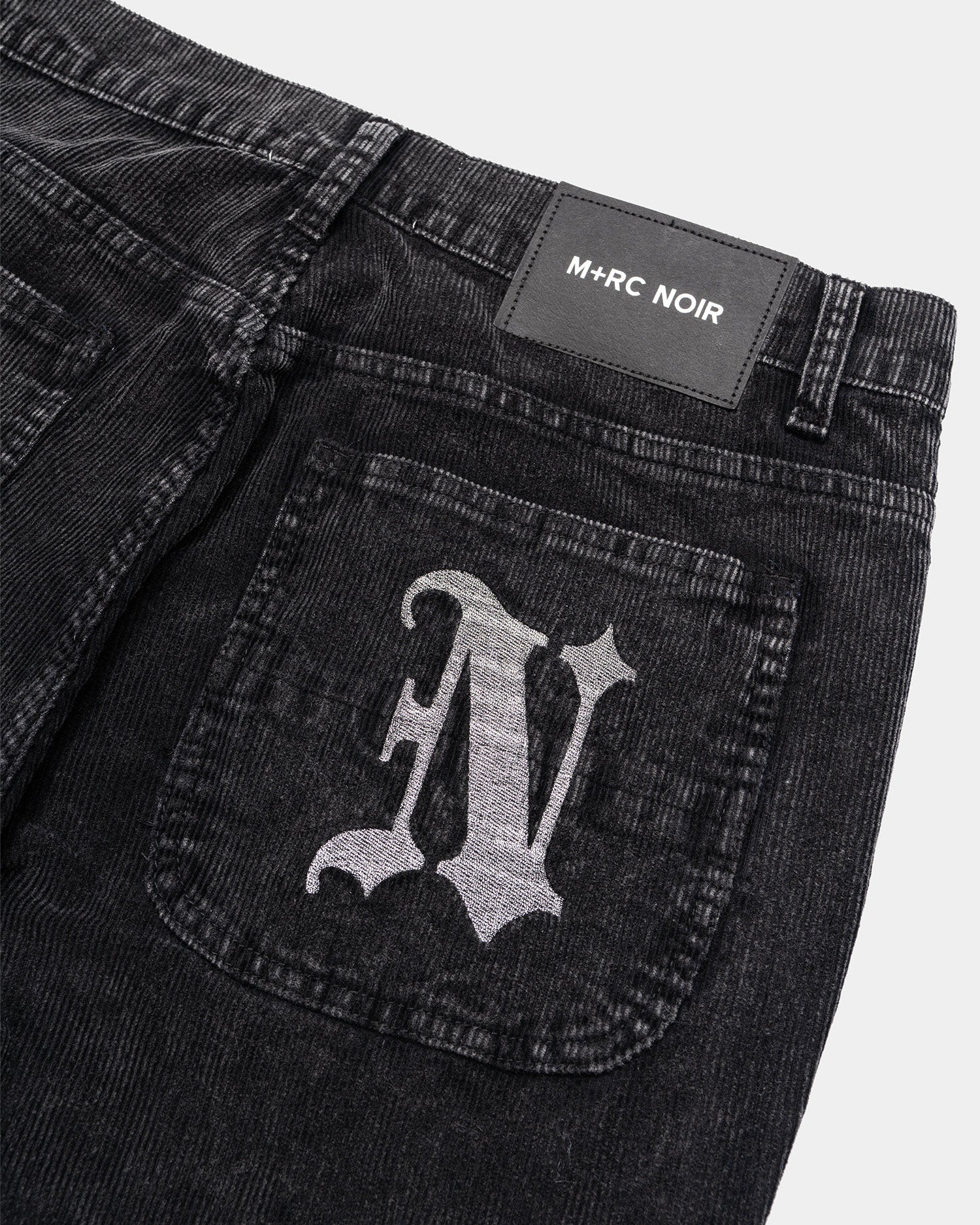 Styx Corduroy Black Cargo Pant - mrcnoir