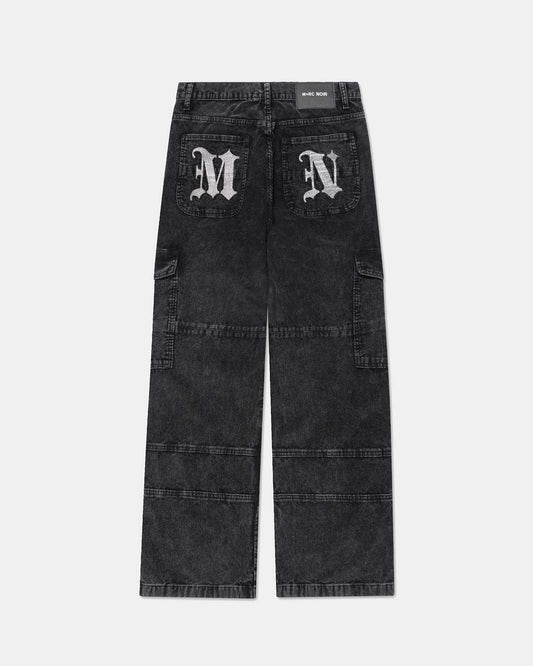 Styx Corduroy Black Cargo Pant - mrcnoir