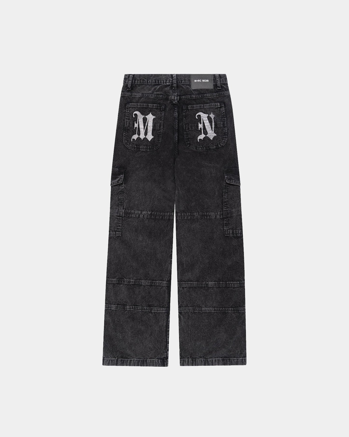 Styx Corduroy Black Cargo Pant - mrcnoir