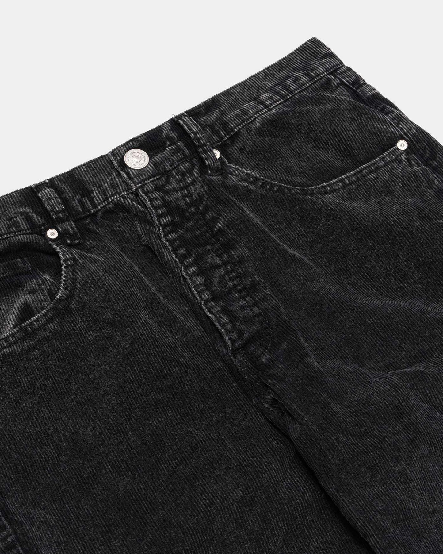 Styx Corduroy Black Cargo Pant - mrcnoir