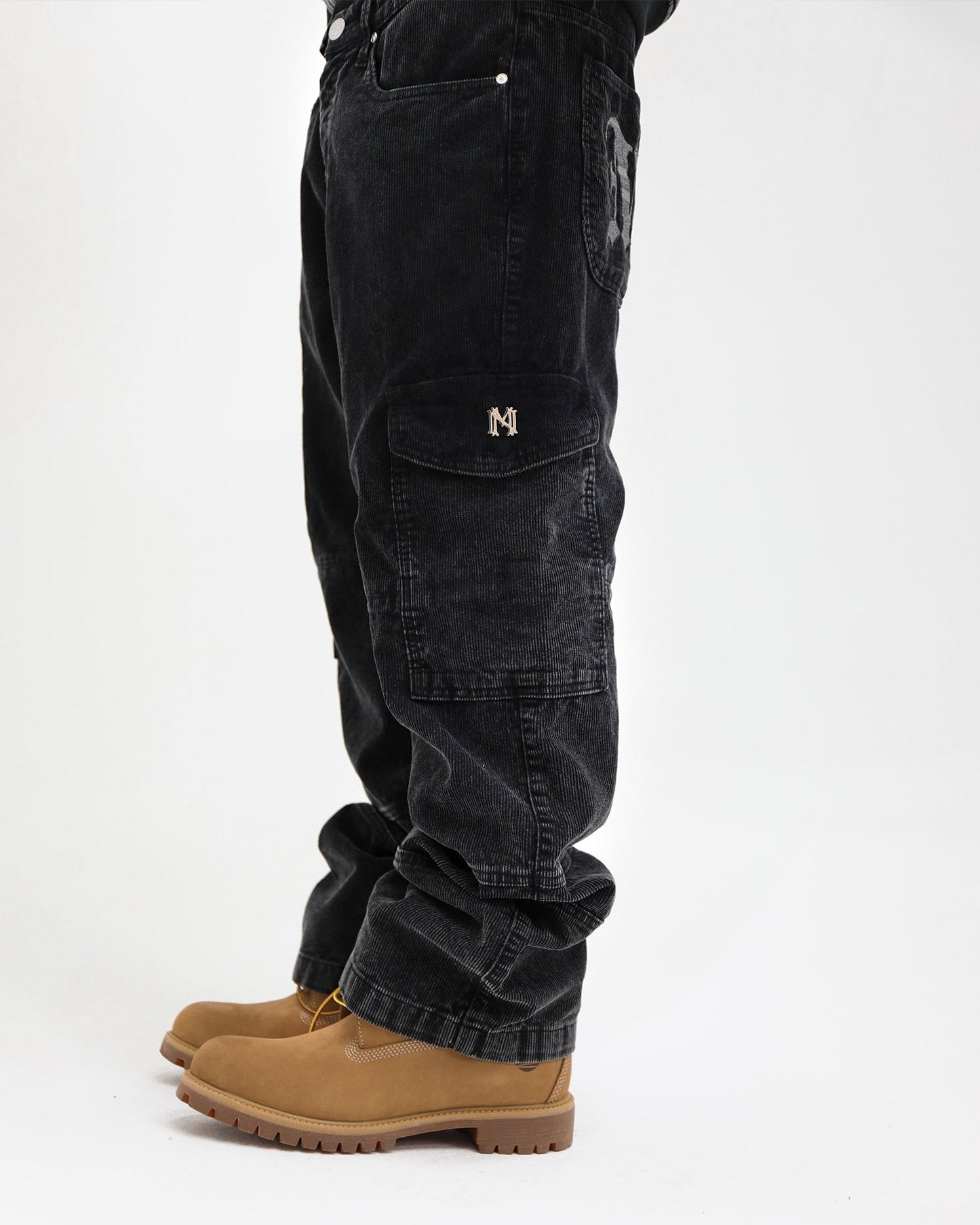 Styx Corduroy Cargo Pants - mrcnoir