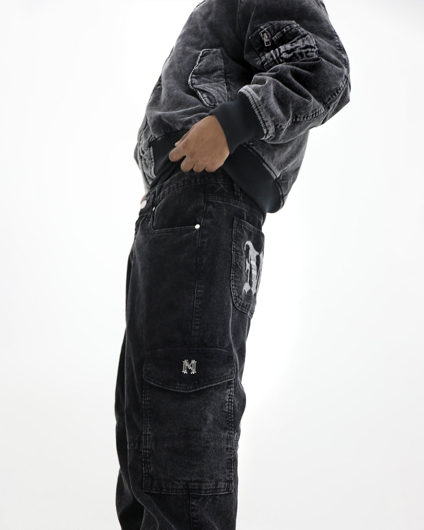 Styx Corduroy Cargo Pants - mrcnoir