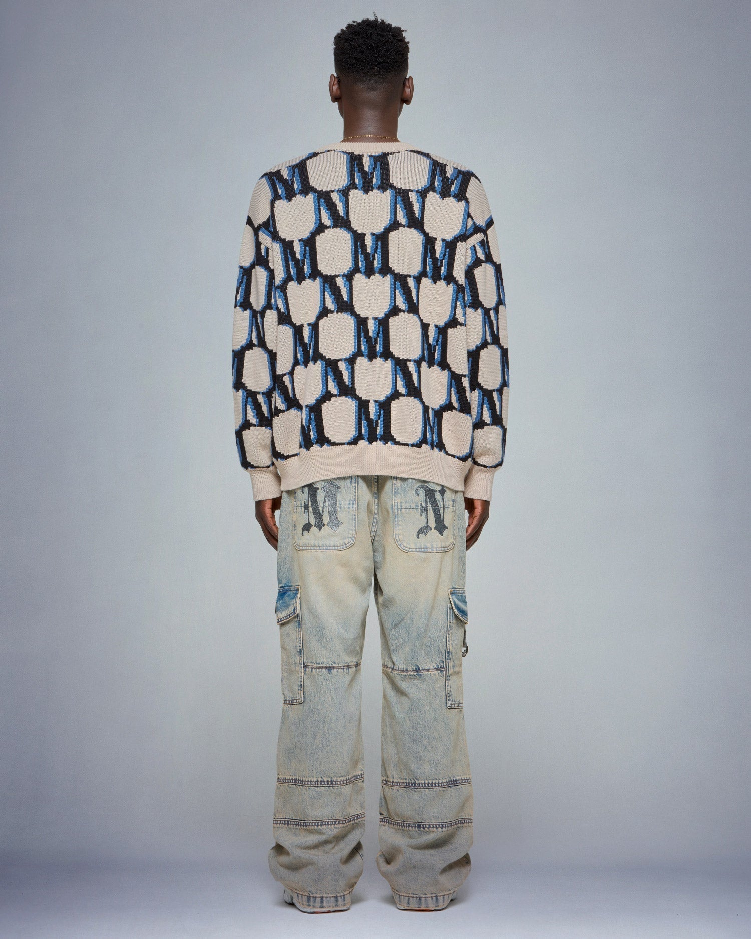 USA Monogram Knitted Sweater - mrcnoir