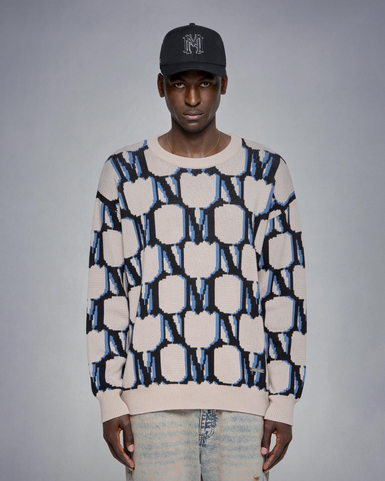 USA Monogram Knitted Sweater - mrcnoir