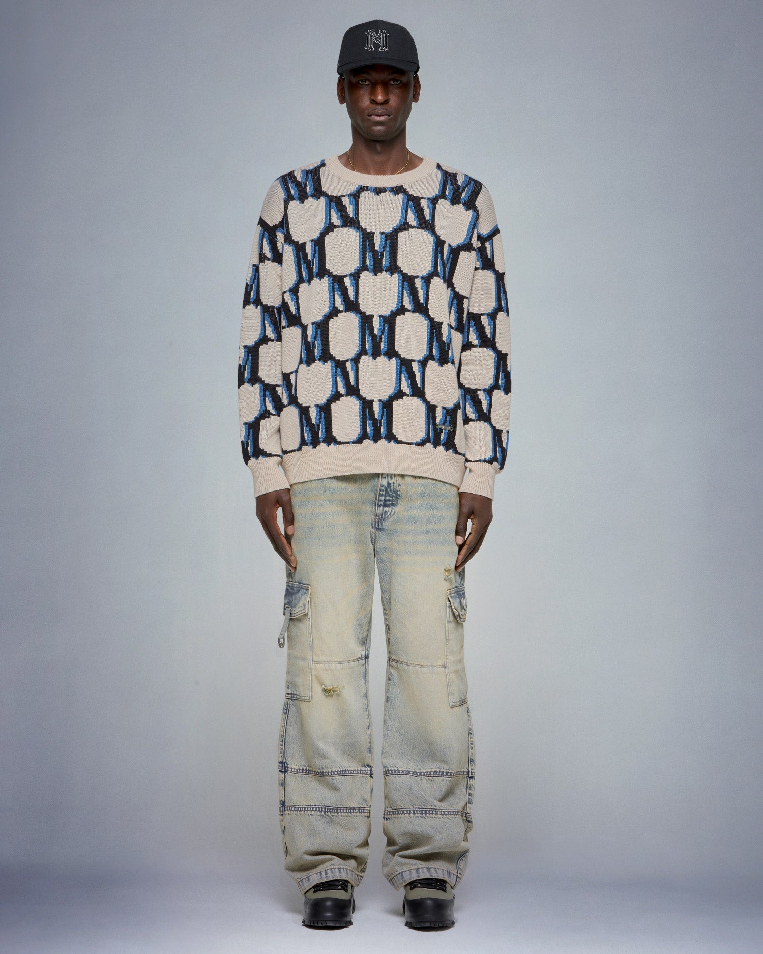 USA Monogram Knitted Sweater - mrcnoir