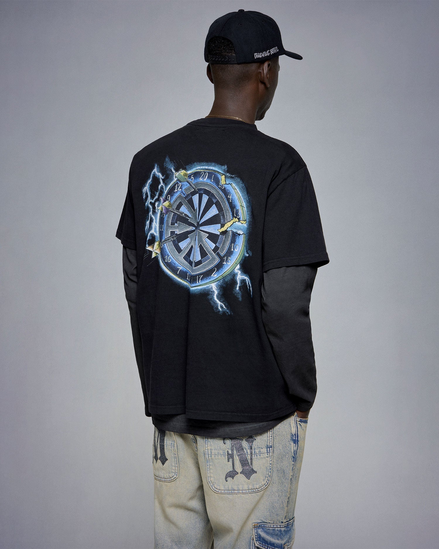 USA “Target” 300gms black tee - mrcnoir