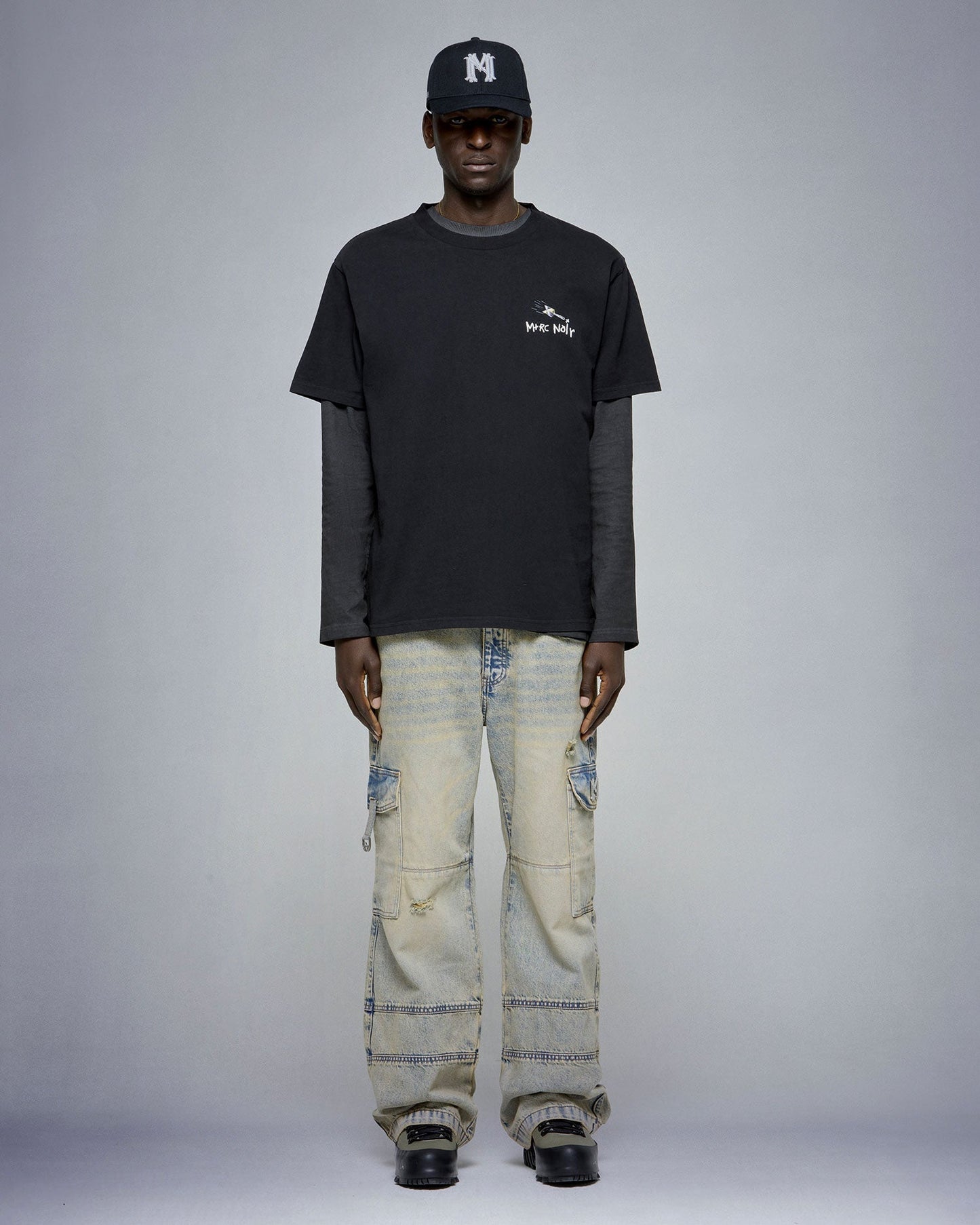 USA “Target” 300gms black tee - mrcnoir
