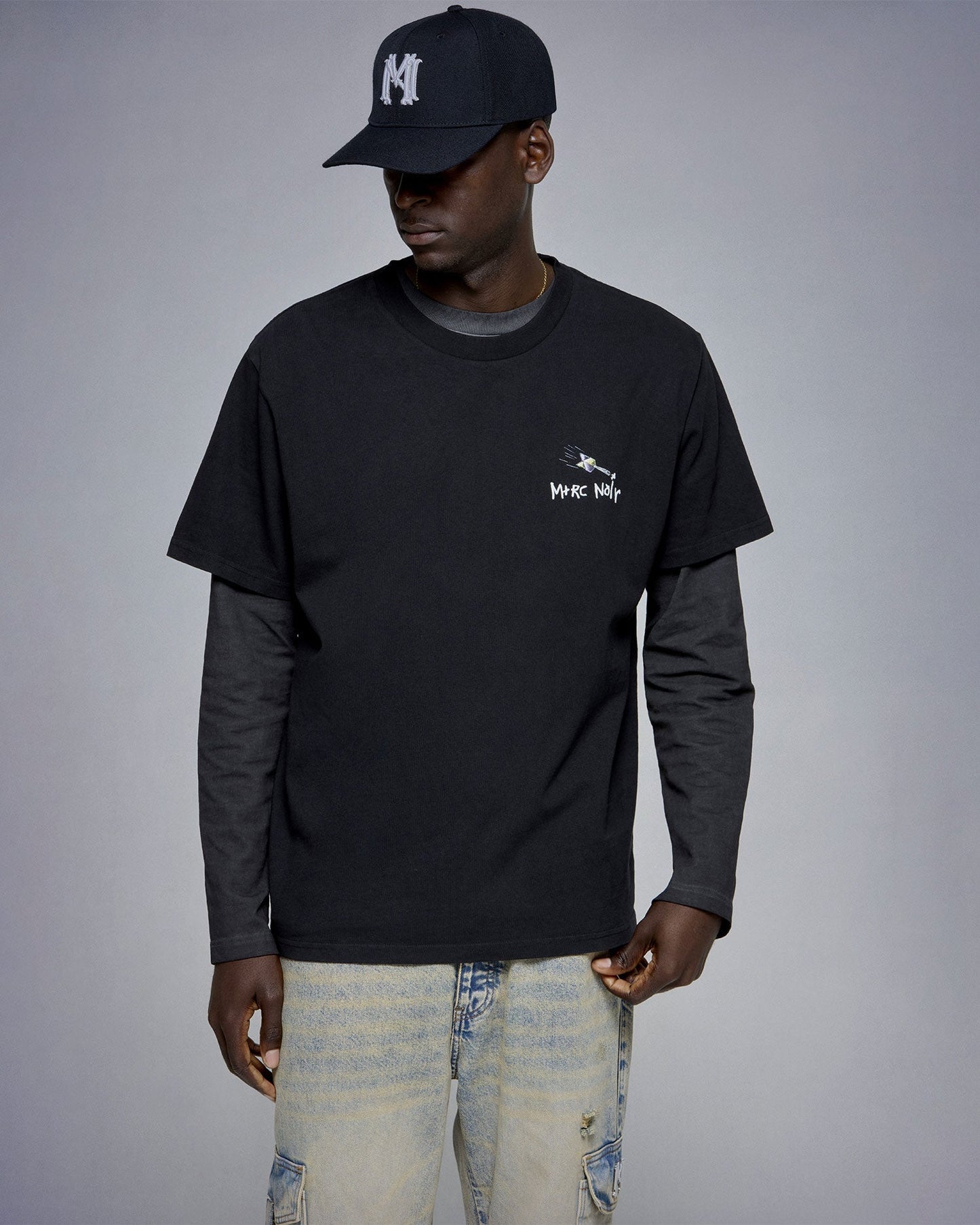 USA “Target” 300gms black tee - mrcnoir