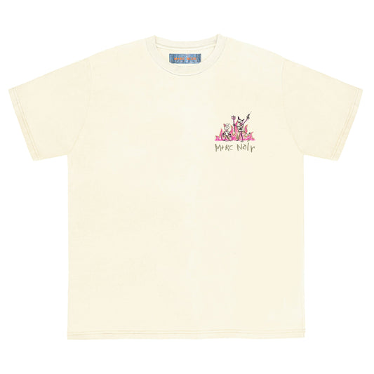 "SAY NO" BEIGE TEE - mrcnoir