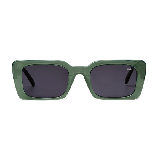 Script Blazon Green Sunglasses - mrcnoir