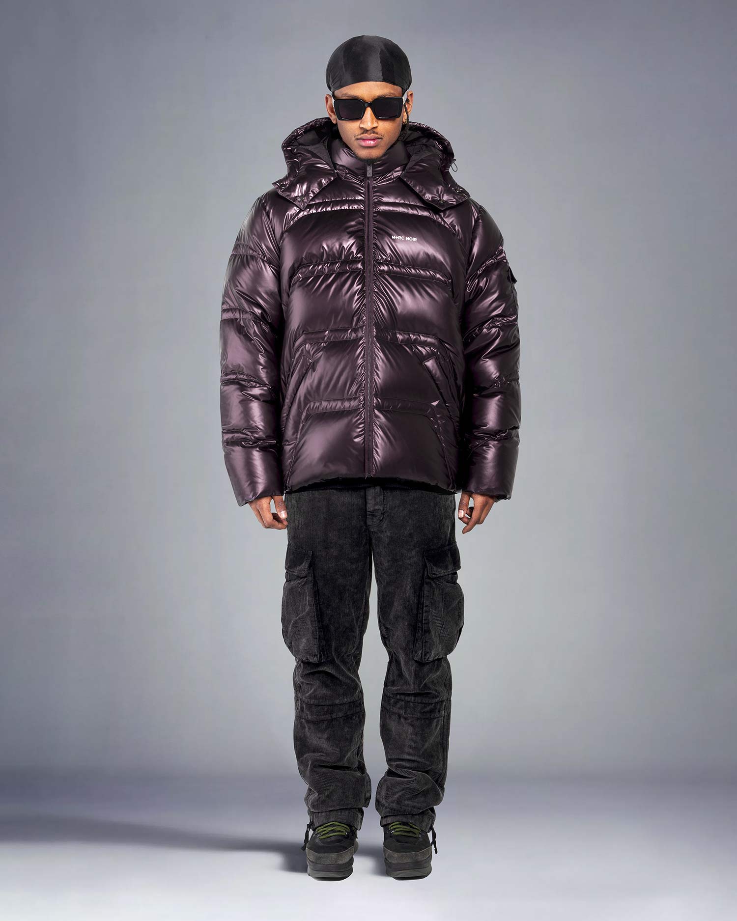 Wavy Purple Down Jacket - mrcnoir